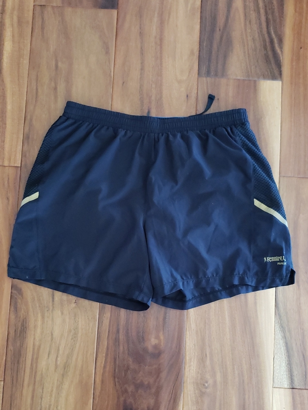 Women's Black Running Shorts with Reflective Accent